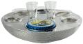 2 person caviar-vodka set and 5 condiments in silver plated - Ercuis